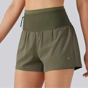 HALARA Forest Green Speedwave Women's Athletic Shorts